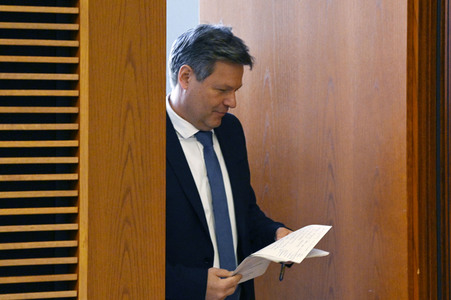 Pressestatement von Robert Habeck in Berlin
