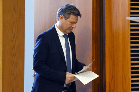 Pressestatement von Robert Habeck in Berlin
