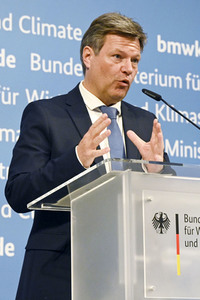 Pressestatement von Robert Habeck in Berlin