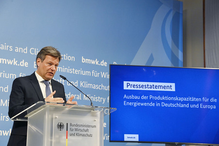 Pressestatement von Robert Habeck in Berlin