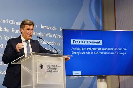 Pressestatement von Robert Habeck in Berlin