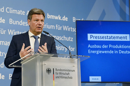 Pressestatement von Robert Habeck in Berlin