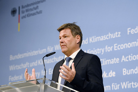 Pressestatement von Robert Habeck in Berlin