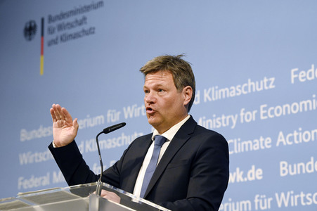 Pressestatement von Robert Habeck in Berlin