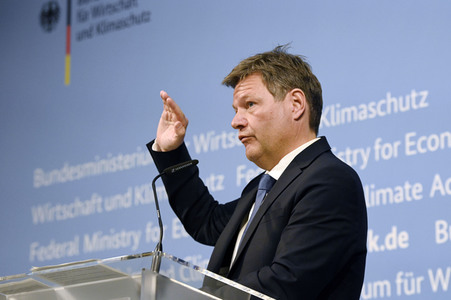 Pressestatement von Robert Habeck in Berlin