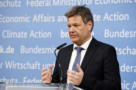 Pressestatement von Robert Habeck in Berlin