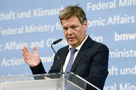 Pressestatement von Robert Habeck in Berlin