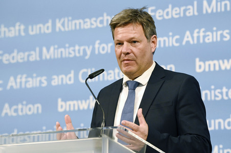 Pressestatement von Robert Habeck in Berlin