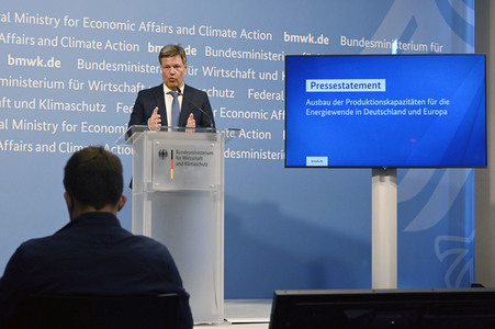 Pressestatement von Robert Habeck in Berlin
