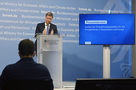 Pressestatement von Robert Habeck in Berlin