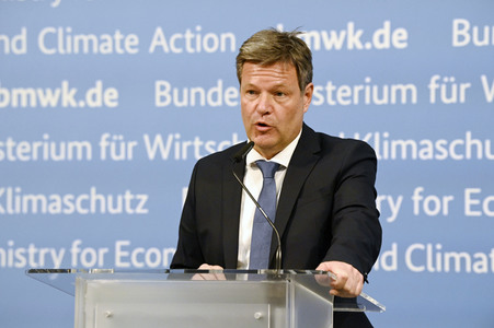 Pressestatement von Robert Habeck in Berlin