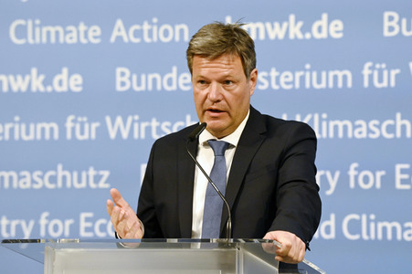 Pressestatement von Robert Habeck in Berlin