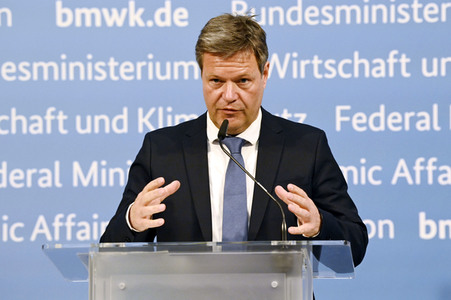 Pressestatement von Robert Habeck in Berlin