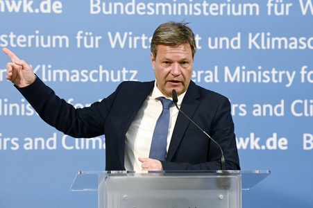 Pressestatement von Robert Habeck in Berlin