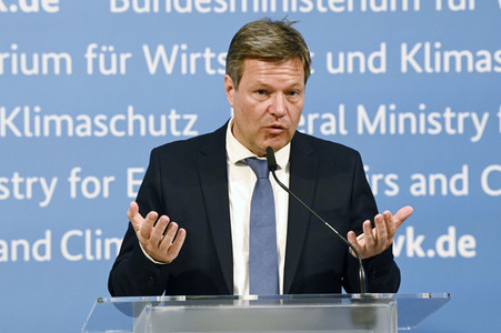 Pressestatement von Robert Habeck in Berlin