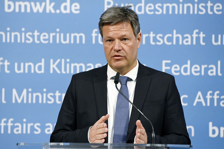 Pressestatement von Robert Habeck in Berlin