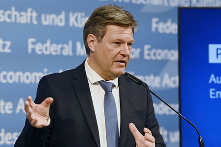Pressestatement von Robert Habeck in Berlin