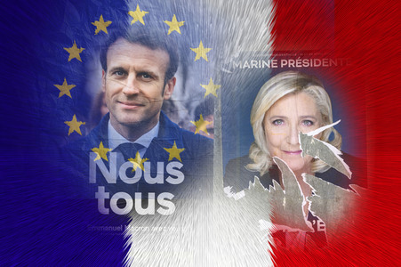 Symbolfoto zur zweiten Runde der Präsidentenwahlen in Frankreich