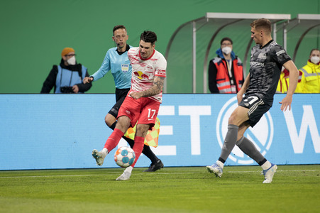 Fußball DFB-Pokal-Halbfinale RB Leipzig - Union Berlin in Leipzig