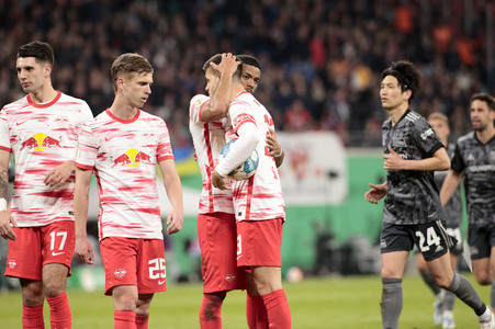 Fußball DFB-Pokal-Halbfinale RB Leipzig - Union Berlin in Leipzig