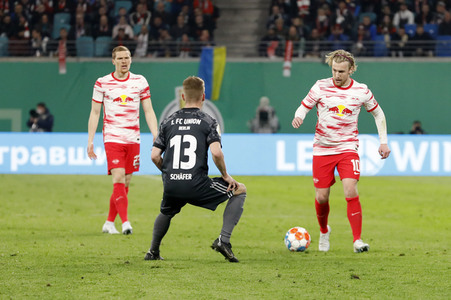 Fußball DFB-Pokal-Halbfinale RB Leipzig - Union Berlin in Leipzig