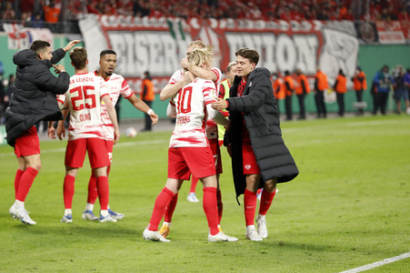 Fußball DFB-Pokal-Halbfinale RB Leipzig - Union Berlin in Leipzig