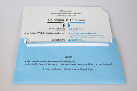 Symbolfoto Briefwahl zur Landtagswahl NRW