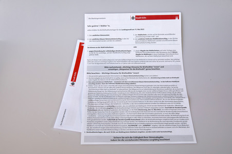Symbolfoto Briefwahl zur Landtagswahl NRW