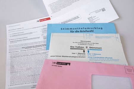 Symbolfoto Briefwahl zur Landtagswahl NRW