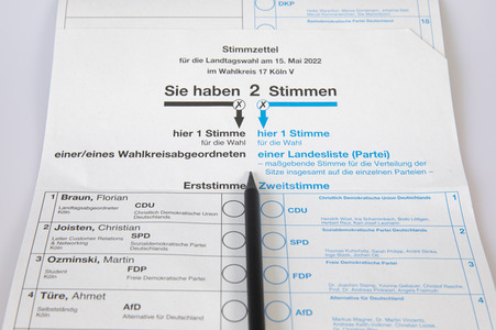 Symbolfoto Briefwahl zur Landtagswahl NRW