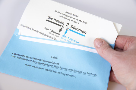 Symbolfoto Briefwahl zur Landtagswahl NRW