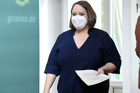 Pressekonferenz von Bündnis 90/Die Grünen in Berlin