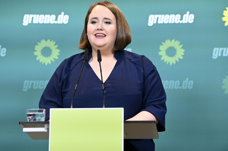 Pressekonferenz von Bündnis 90/Die Grünen in Berlin