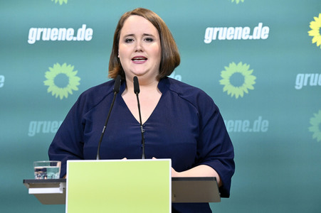 Pressekonferenz von Bündnis 90/Die Grünen in Berlin