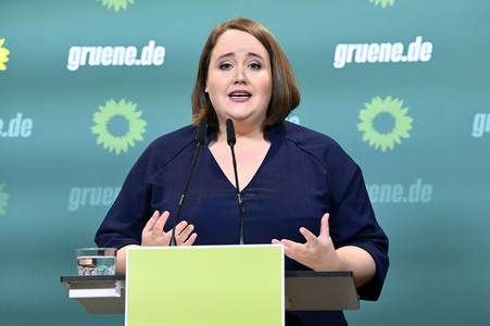 Pressekonferenz von Bündnis 90/Die Grünen in Berlin