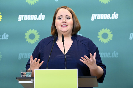 Pressekonferenz von Bündnis 90/Die Grünen in Berlin