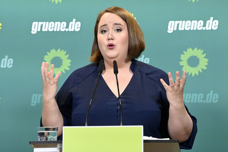 Pressekonferenz von Bündnis 90/Die Grünen in Berlin