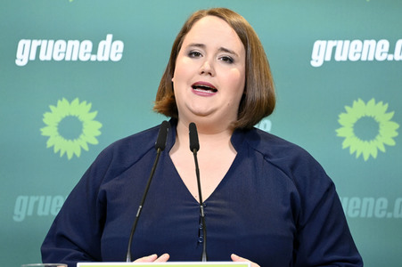 Pressekonferenz von Bündnis 90/Die Grünen in Berlin