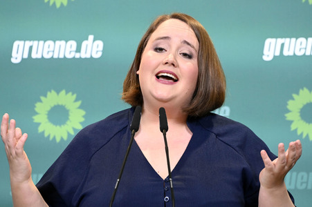 Pressekonferenz von Bündnis 90/Die Grünen in Berlin