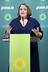 Pressekonferenz von Bündnis 90/Die Grünen in Berlin