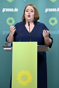 Pressekonferenz von Bündnis 90/Die Grünen in Berlin
