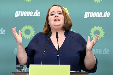 Pressekonferenz von Bündnis 90/Die Grünen in Berlin