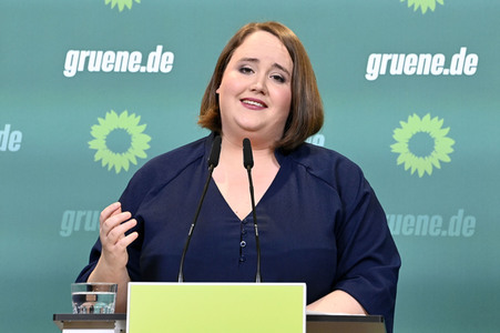 Pressekonferenz von Bündnis 90/Die Grünen in Berlin