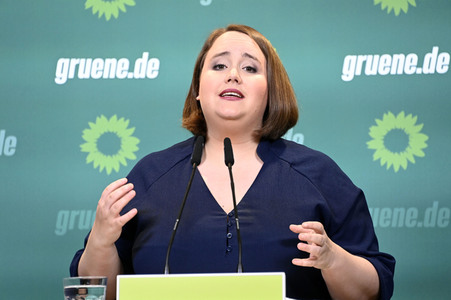 Pressekonferenz von Bündnis 90/Die Grünen in Berlin