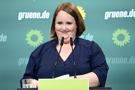 Pressekonferenz von Bündnis 90/Die Grünen in Berlin
