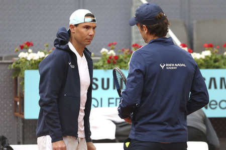 Training von Rafael Nadal beim Mutua Madrid Open in Madrid