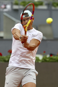 Training von Rafael Nadal beim Mutua Madrid Open in Madrid