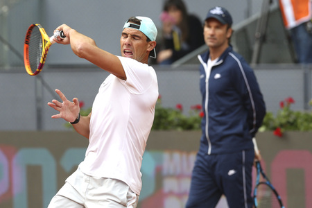 Training von Rafael Nadal beim Mutua Madrid Open in Madrid