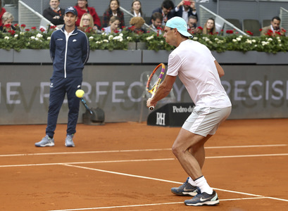 Training von Rafael Nadal beim Mutua Madrid Open in Madrid