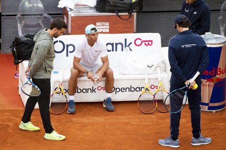Training von Rafael Nadal beim Mutua Madrid Open in Madrid